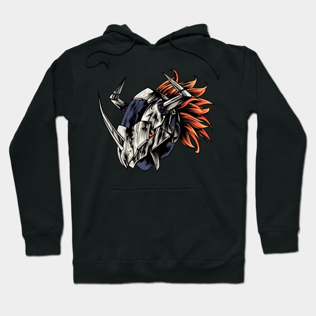 War Greymon Hoodie by midthos